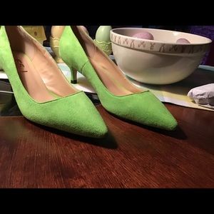 Lime Green Kitten Heel